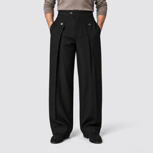 Montarello wide leg trousers - Black - frontaal