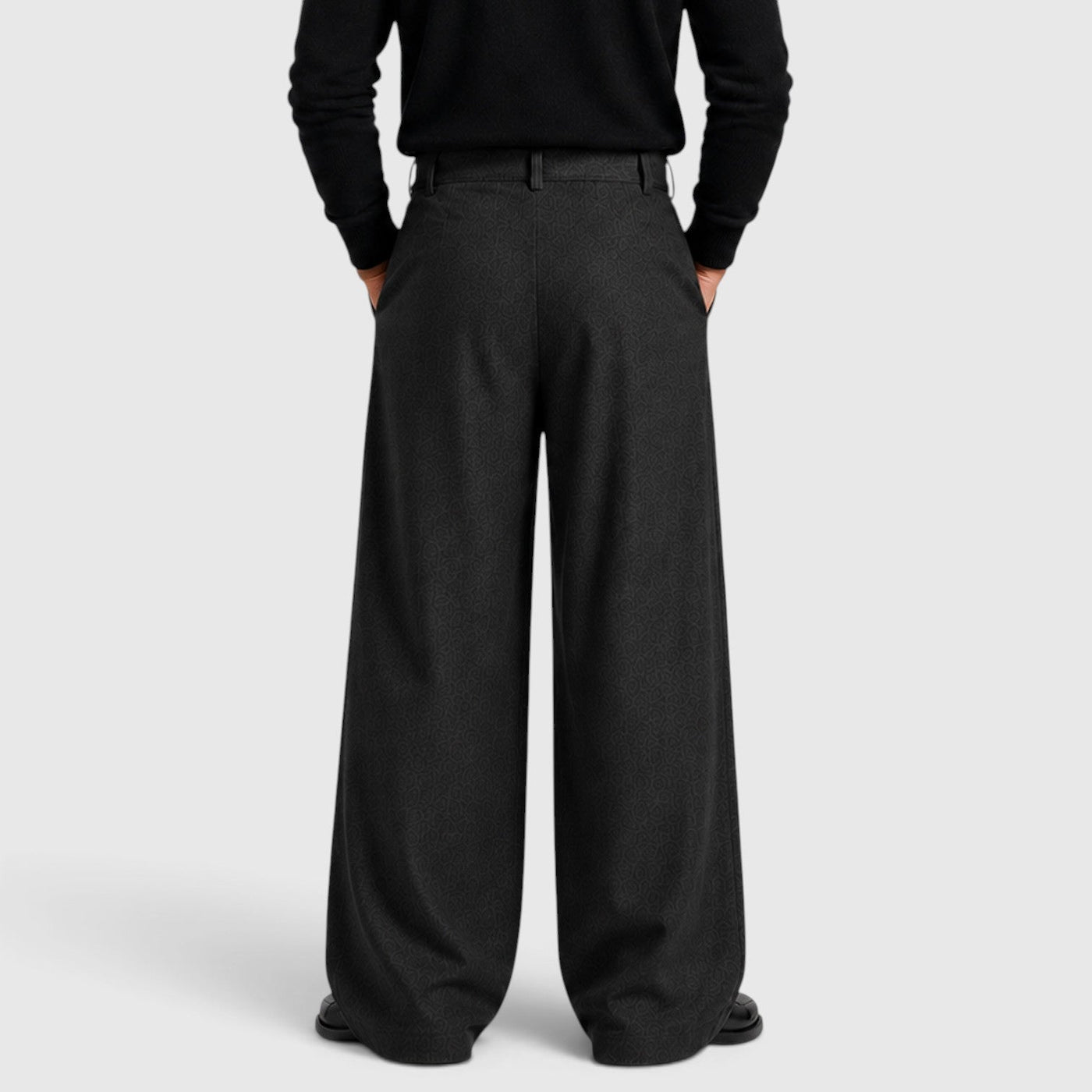 Montarello Men's Trousers Straight Leg Pleated Tailored