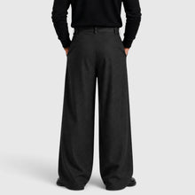 Montarello Men's Trousers Straight Leg Pleated Tailored
