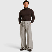 Montarello Men's Trousers Straight Leg Pleated Tailored