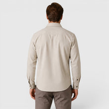 Montarello Men's Overshirt Brushed Cotton-Look Slim Fit