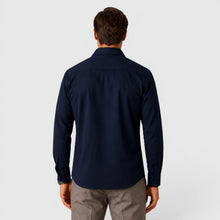 Montarello Men's Overshirt Brushed Cotton-Look Slim Fit