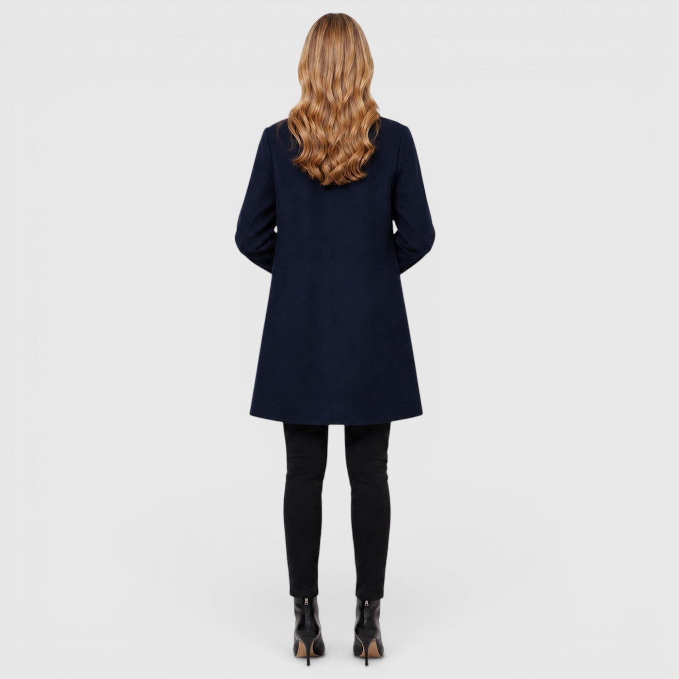 Montarello Women's Wool Coat Longline Tailored