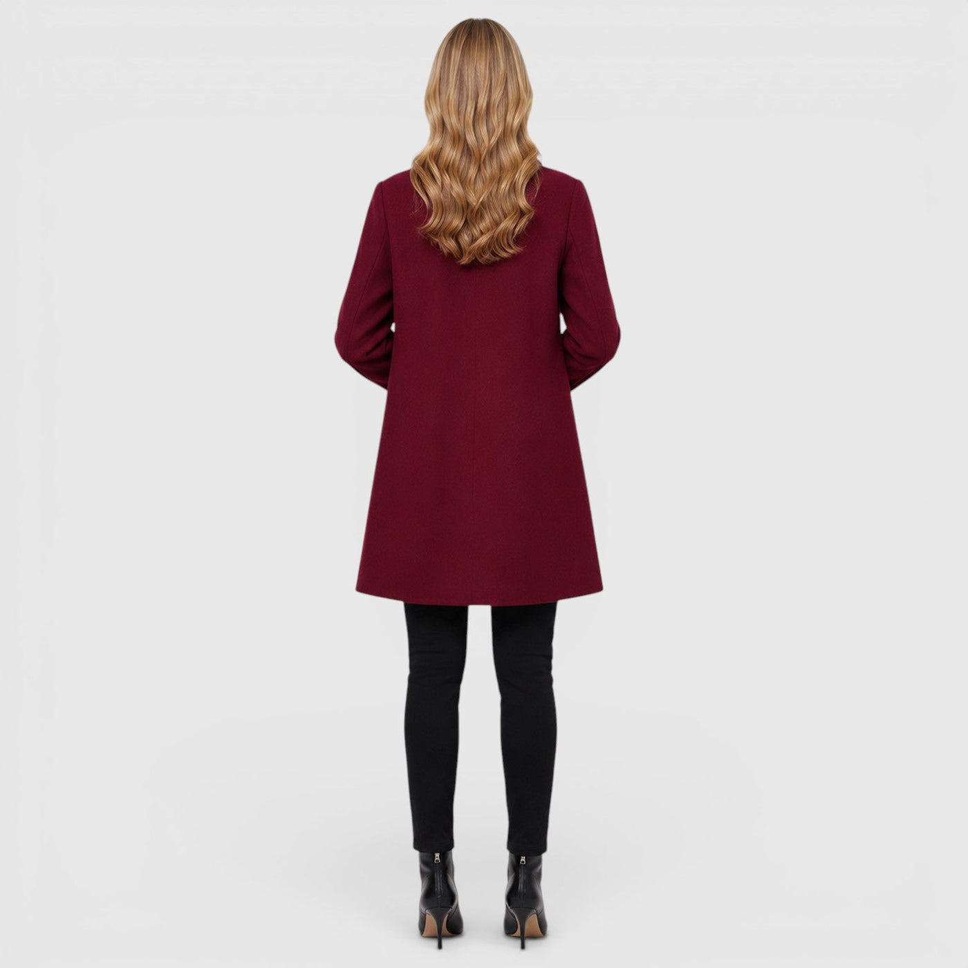 Montarello Women's Wool Coat Longline Tailored