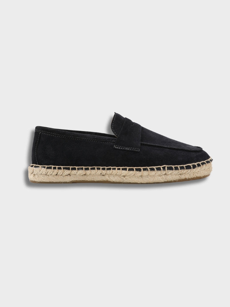 Montarello Men's Suede-Look Slip-On Espadrille Holiday Loafers