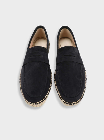 Montarello Men's Slip-On Suede-Look Espadrille Summer Loafers