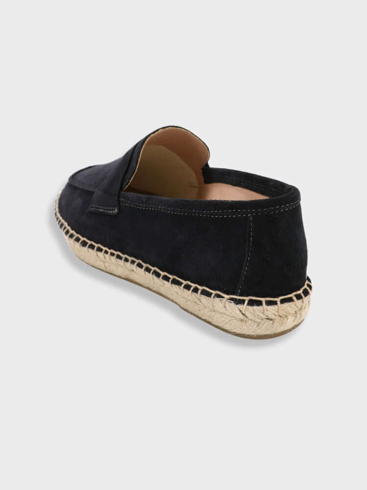 Montarello Men's Suede-Look Slip-On Espadrille Holiday Loafers