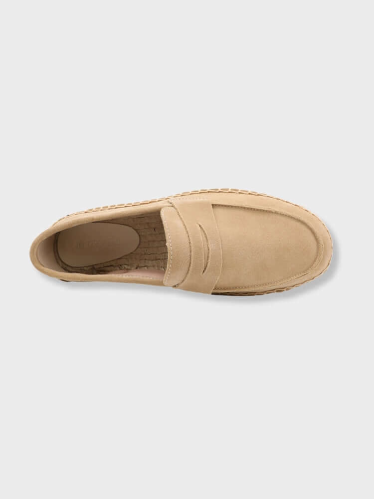 Montarello Men's Suede-Look Slip-On Espadrille Holiday Loafers