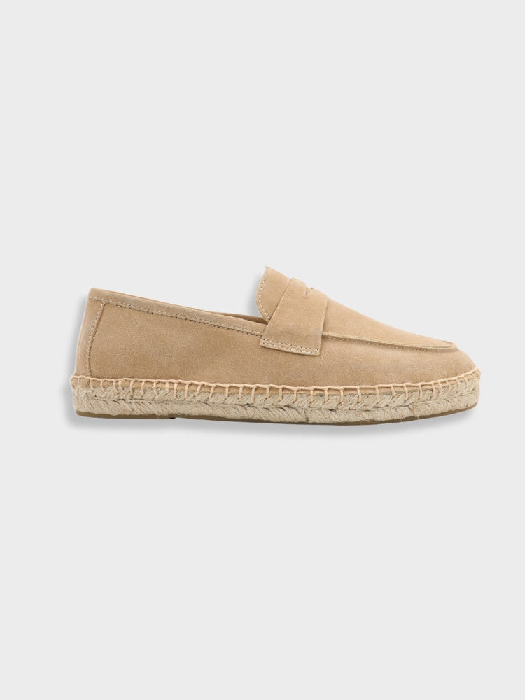 Montarello Men's Suede-Look Slip-On Espadrille Holiday Loafers