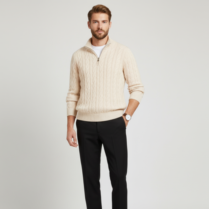 Montarello Soft Half-Zip Knit Sweater