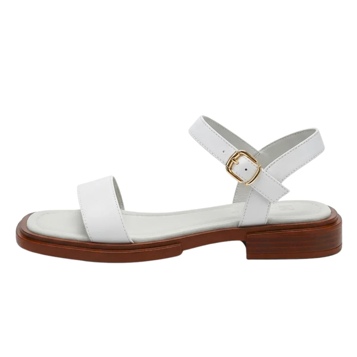 Montarello Women's Adjustable Ankle Strap Flat Summer Sandals