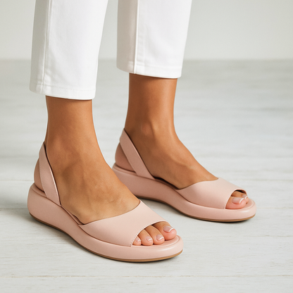 Montarello Women's Open Toe Slingback Flat Sandals