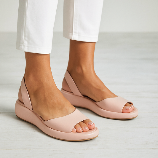 Montarello Women's Open Toe Slingback Flat Sandals