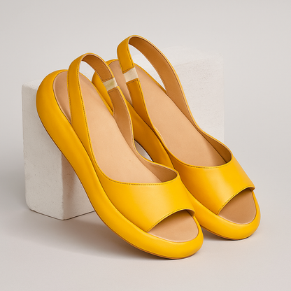 Montarello Women's Open Toe Slingback Flat Sandals