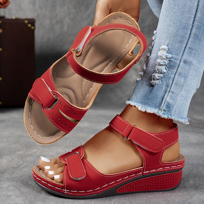 Montarello Adjustable Strap Women's Wedge Sandals