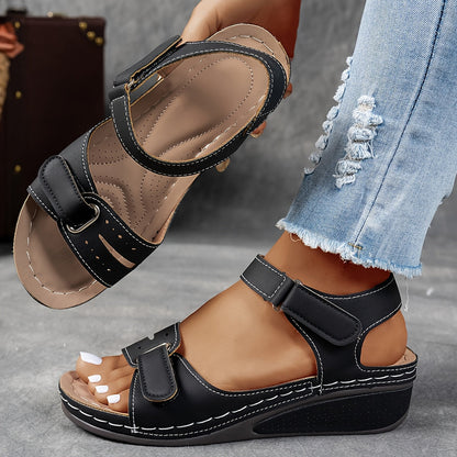 Montarello Adjustable Strap Women's Wedge Sandals