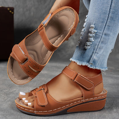Montarello Adjustable Strap Women's Wedge Sandals